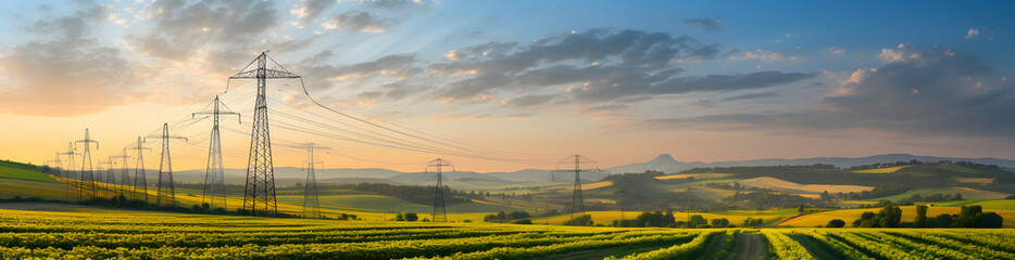 High-Voltage Power Lines: A Panoramic View of Sustainable Energy Technology