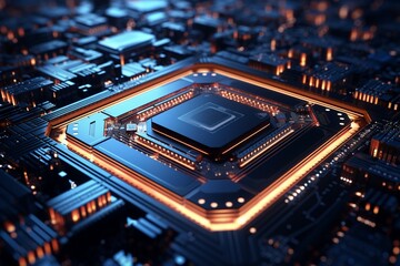 Neoninfused circuitry forming a stunning, vibrant background, rendered in ultra HD, showcasing the beauty of futuristic technology ,3DCG,high resulution,clean sharp focu