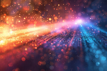 Obraz premium Gold glitter circle of light shine sparkles and golden spark particles in circle frame on black background. Christmas magic stars glow, firework confetti of glittery ring shimmer