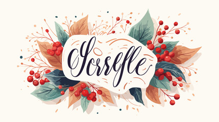 Its a Wonderful Life lettering written with cursive