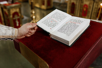 Church book with prayers