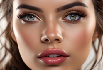 Fototapeta premium A Portrait Of Breathtakingly Gorgeous, Exotic, Beautiful Woman. 