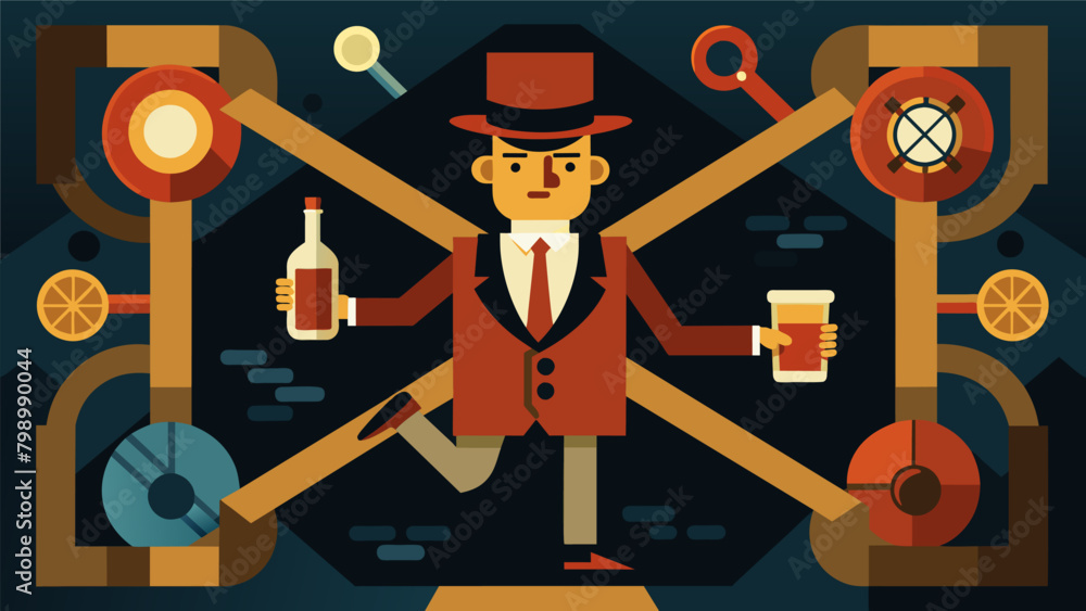 Poster prohibition bootlegging challenge navigate through a maze of obstacles and challenges to deliver boo