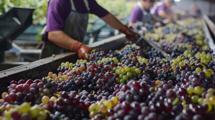 Fresh Grapes Quality Control at Winery