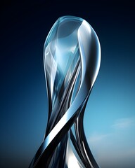 Towering Glass and Metal Structure Reaching Towards the Sky,Elegant and Minimalist Architectural