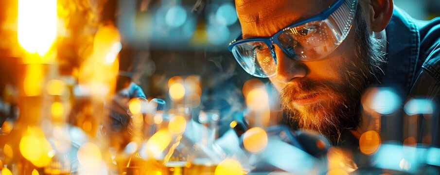 A research scientist studying the behavior of molecules and atoms using advanced spectroscopic techniques