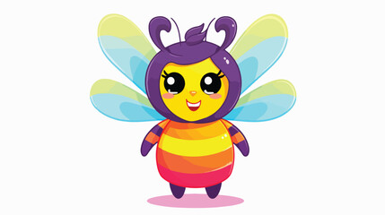 LGBTQ rainbow and cute funny bee for self-acceptanc