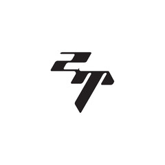 Obraz premium dynamic and cool design TZ monogram initial logo letter esport concept