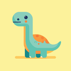 cartoon illustration of a Brontosaurus dinosaur