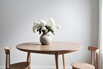vase with white flowers