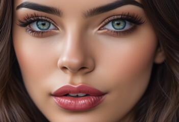 A Portrait Of Breathtakingly Gorgeous, Exotic, Beautiful Woman.
