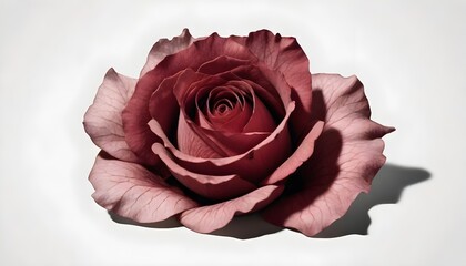 Wilted Rose Illustration Digital Painting Floral Background Old Blossom Flower Design