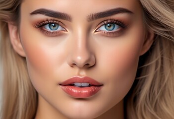 A Portrait Of Breathtakingly Gorgeous, Exotic, Beautiful Woman.
