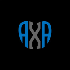 Obraz premium AXA letter logo creative design. AXA unique design.