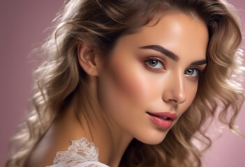 A Portrait Of Breathtakingly Gorgeous, Exotic, Beautiful Woman.
