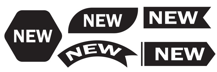 Obraz premium Set of labels New Icon for website and communication. new tags vector . 
