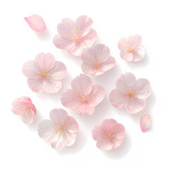 Sensual Sakura Petals: Delicate Cherry Blossoms in a Timeless Display of Nature's Beauty