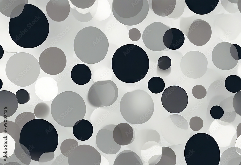 Poster seamless circle pattern background shapes abstract vector design paper frame art illustration white 