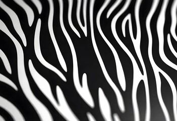 Zebra Print Pattern Illustration Digital Artwork Animal Fur Painting Background Design