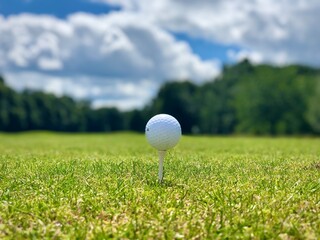 golf ball on tee