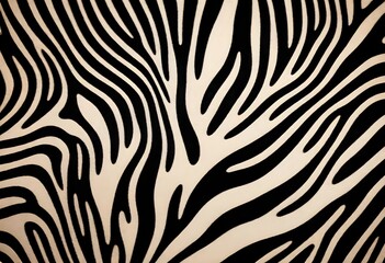 Zebra Print Pattern Illustration Digital Artwork Animal Fur Painting Background Design