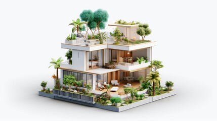 3d render of a house