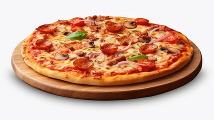 pizza isolated on white background