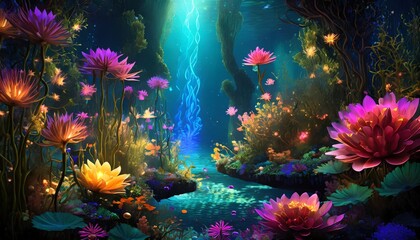 flowers in the night