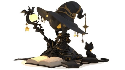 Cute witch character