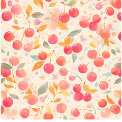 Vibrant and Flirtatious Disco-Inspired Fruit Patterned Design for Backgrounds, Textures & Fabrics