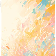 Bright and Energetic Illustration with Mixed Media Texture