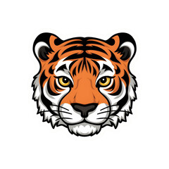 Fototapeta premium A cute tiger head design for tshirt, sticker, mug design