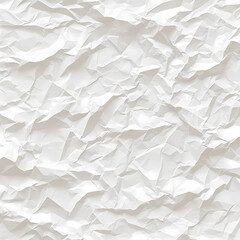 Versatile White Seamless Crinkled Papered Texture for Graphic Design and Marketing