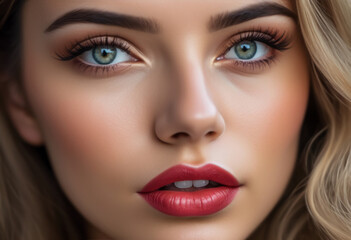 A Portrait Of Breathtakingly Gorgeous, Exotic, Beautiful Woman.
