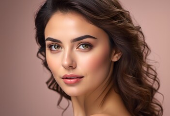 Fototapeta premium A Portrait Of Breathtakingly Gorgeous, Exotic, Beautiful Woman. 