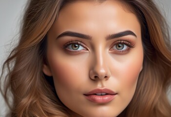 Fototapeta premium A Portrait Of Breathtakingly Gorgeous, Exotic, Beautiful Woman. 