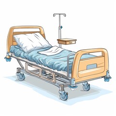 Patient bed in the form of a cute cartoon