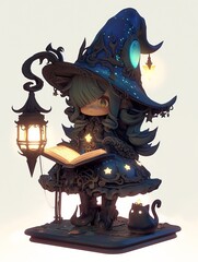 Cute witch character
