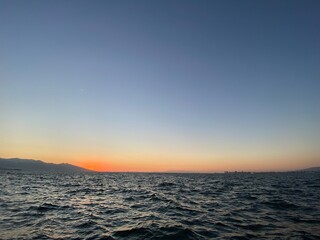 Fototapeta premium sunset on the sea