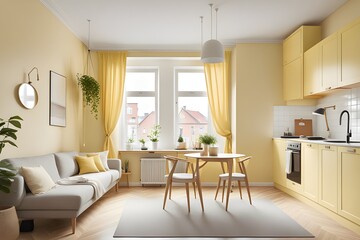 Fototapeta premium apartment with stylish design