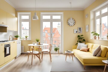 Fototapeta premium apartment with stylish design