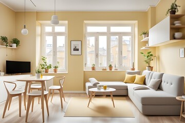 Fototapeta premium apartment with stylish design