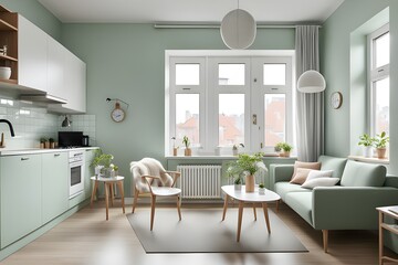 Fototapeta premium apartment with stylish design