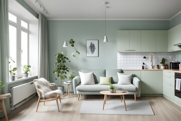 Fototapeta premium apartment with stylish design