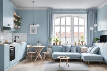 Fototapeta premium apartment with stylish design