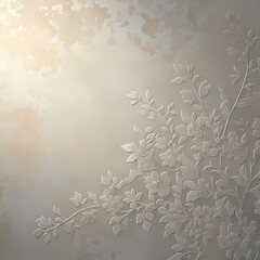 Embellished Wall Texture - Decorative Plaster with Gorgeous Leaf Motif for Home or Event Décor
