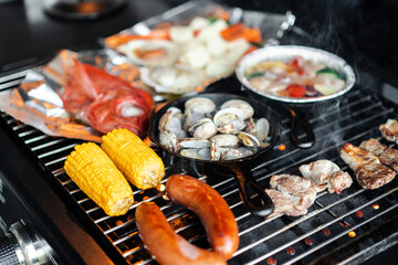 バーベキュー　BBQ　アウトドア