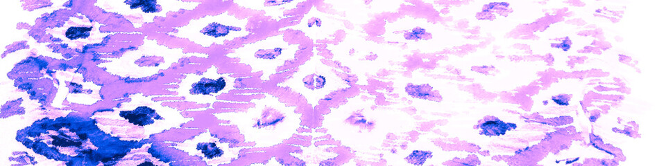 Ikat Fabric. Vintage Water Color Backdrop. Dirty