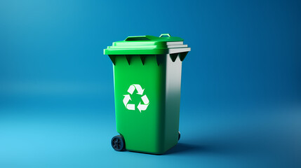 3D rendering of trash can