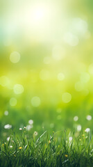 Obraz premium Spring green grass background